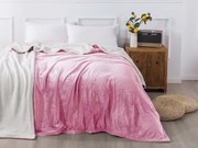 XPOSE® Detská mikroplyšová deka Exclusive s baránkom - ružová 130x180 cm
