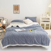 Hrejivá barančeková deka Homa REDDEA BLUE GREY