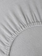 Froté plachta 160 × 200 cm - svetlo sivá