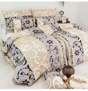 Obliečky bavlnené Lilien sivo-béžové EMI