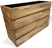 Dekorstudio Drevený dubový kvetináč do interiéru aj exteriéru 60x40x20cm