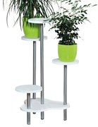 Kesper 17278 Stojan na kvety, biela, 46 x 72,2 x 46 cm