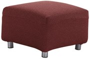 Poťah multielastický na taburet, PETRA, bordo