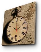 Dekoratívne nástenné hodiny Clocko hnedé