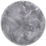 Kusový koberec Cosy 106110 Silver kruh z kolekcie Elle, 200x200 (priemer) kruh, šedá, obývacia izba, ELLE Decoration