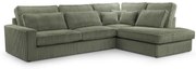 Rohová sedacia súprava LINCOLN LUX, pravá, zelená (Tilia 37)