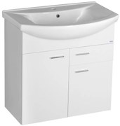 Aqualine Aqualine, ZOJA umývadlová skrinka 71,5x74x34cm, biela, 51075A