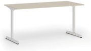 Kancelársky stôl PRIMO BETA, 160x80 cm, biela podnož, breza