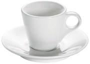 Biely porcelánový hrnček s tanierikom Maxwell &amp; Williams Basic Espresso, 70 ml
