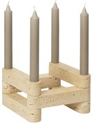 Ferm Living Modulárny svietnik Newel Travertine
