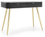 KONZOLA BELLISSA ČIERNA + ZLATÉ NOHY