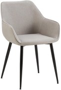 Jedálenská stolička látka Vessa - svetlo šedá