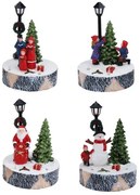 Set vianočných stánkov s LED, 4 ks 13 cm