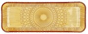 Oranžový sklenený servírovací tanier 14x38 cm Kusintha – Bitz