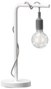 ONLI - Stolná lampa WIRE 1xE27/15W/230V 50 cm šedá/biela