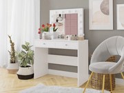 Toaletný stolík s osvetlením Kingston, Farby: Biela