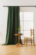 Tmavozelený záves OXFORD 140x270 cm Zavesenie: Riasiaca páska