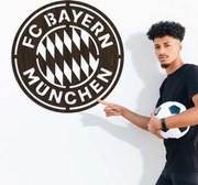 DUBLEZ | Drevené logo klubu - FC Bayern Munchen | Obraz