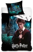 Carbotex Bavlnené obliečky Harry Potter Čarovný Rokfort, 140 x 200 cm, 70 x 90 cm