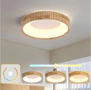 Brilagi - LED stropné svietidlo FALCON WOOD MODERN LED/30W/230V pr. 45 cm drevo