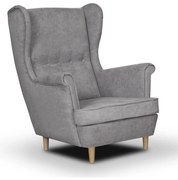 Skandinávske kreslo Ušák ELI Sivá