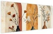 Obraz - Vázy v oblúkoch (120x50 cm)