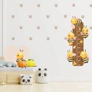 PIPPER. Sada nálepiek na stenu "Včielky" Veľkosť oblúkovej tapety: 60 cm