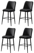Súprava barových stoličiek Vento Anthracite, 4 ks, 4 ks