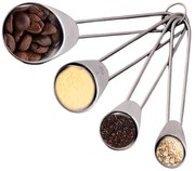 Orion Kuchynské odmerky do dóz, sada 4Ks kovové, od 1,25ml po 15ml