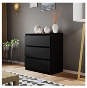 Komoda MALWA 77x70 cm čierna