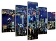 Obraz nočného mesta (150x105 cm)