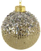 VIANOČNÁ BANKA NA STROMČEK SADA 4 KS (FI) 8 CM VZOROVANÁ