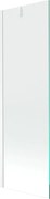 Mexen Next vaňová zástena jednokrídlová 60 x 150 cm, Transparentné, Biela - 895-060-000-00-00-20