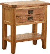 Konzolový stolík so zásuvkou a poličkou, 70x35x75 cm