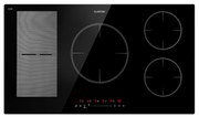 Klarstein Delicatessa 90 Hybrid, vstavaná indukčná varná doska, 7400 W, 5 zón, čierna