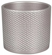 Obal na kvetináč Zeus Dots 15 cm sivý