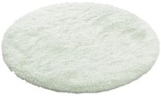TZ Biely okrúhly shaggy koberec Lana Rozmer: 80 cm