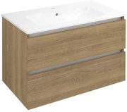 Sapho Sapho, EZARA umývadlová skrinka 79,8x52x46cm, dub cuneo, EZ801-2525