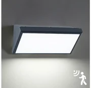 Brilagi - LED Vonkajšie nástenné svietidlo so senzorom TRIANGLE LED/20W/230V antr. BG1021