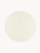 Okrúhly ručne tuftovaný vlnený koberec Aaron