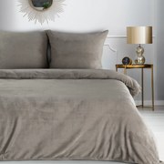 FLEECOVÉ OBLIEČKY FLANO2 200X220 CM, 2 KS 70X80 CM BÉŽOVÉ