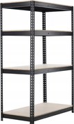CH 4- policový kovový úložný regál Tosca III. PRO 180 x 120 x 60 cm - čierna