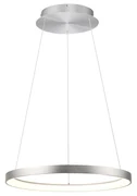 Design hanglamp aluminium incl. LED dimbaar easylift - Hoop