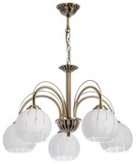 Luster na reťazi 5xE27/60W/230V