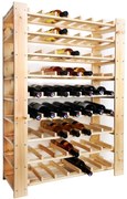 Drevený regál na víno Legend pre 56 fliaš