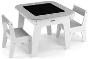 Detský stôl Olaf sivý s dvoma stoličkami