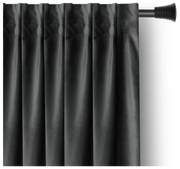 Sivý zamatový dimout záves 140x270 cm – Restilo