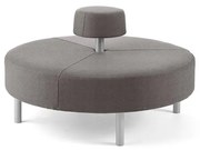 Otoman DOT okrúhly, Ø 1300 mm, látka Medley, svetlošedá