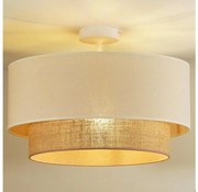 Duolla - Prisadený luster BOHO 1xE27/15W/230V pr. 45 cm krémová/hnedá