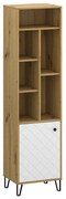 Regál Sorrento R 1d Dub Artisan/Biely